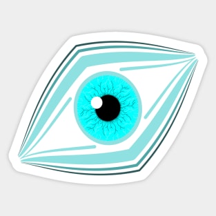 horror eyes fantastic and colorful graphic design ironpalette Sticker